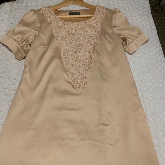 Fever. Gold Dress - Picture 1 of 4